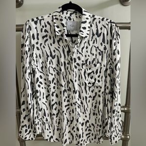 Rails XS long sleeve button down top NWT